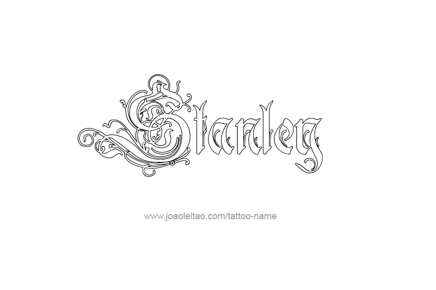 Tattoo Design  Name Stanley   