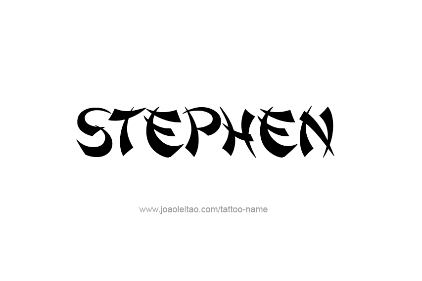 Tattoo Design  Name Stephen