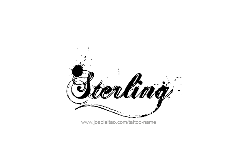 Tattoo Design  Name Sterling   