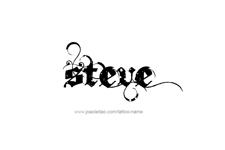 Tattoo Design  Name Steve   