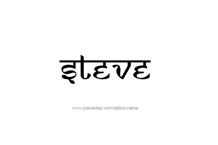 Tattoo Design  Name Steve   