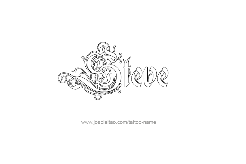 Tattoo Design  Name Steve   