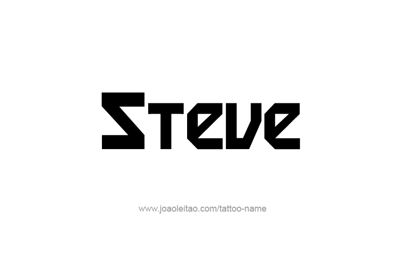 Tattoo Design  Name Steve   