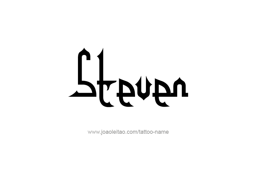 Tattoo Design  Name Steven   