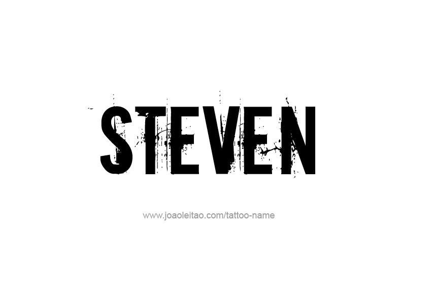 Tattoo Design  Name Steven   