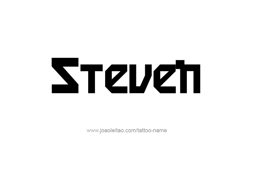 Tattoo Design  Name Steven   