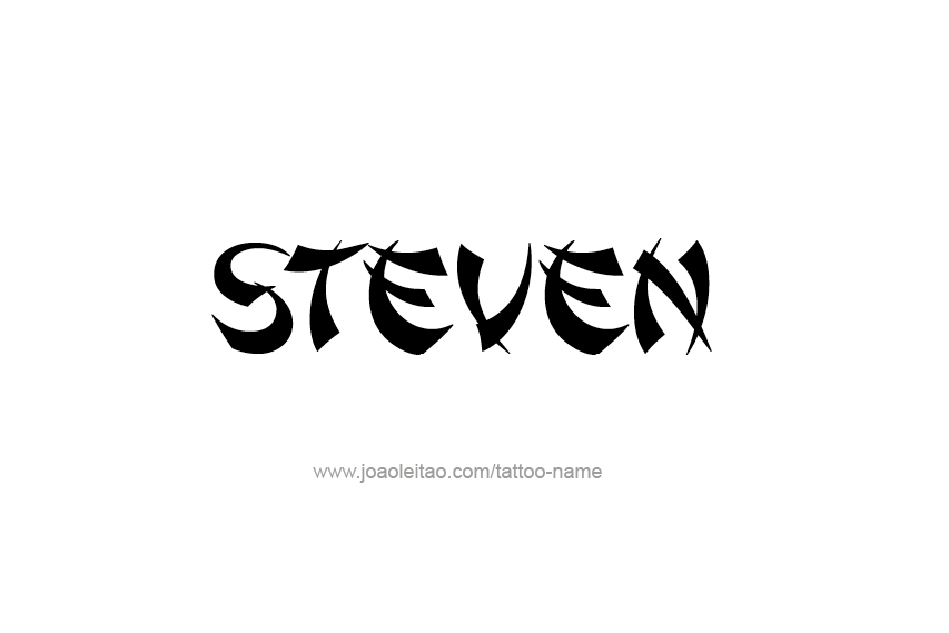 Tattoo Design  Name Steven