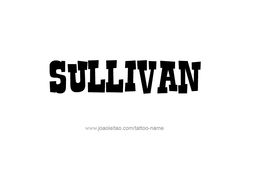 Tattoo Design  Name Sullivan   