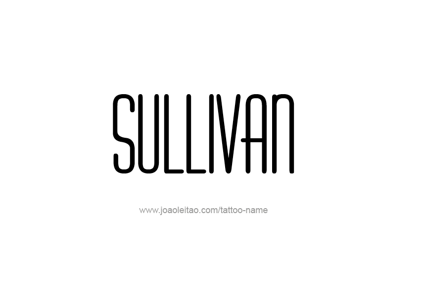 Tattoo Design  Name Sullivan   