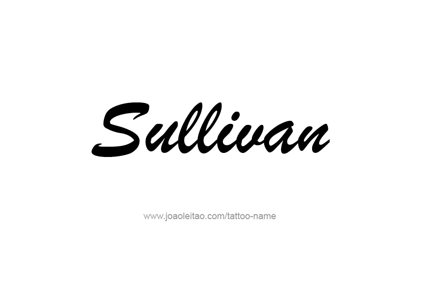 Tattoo Design  Name Sullivan   