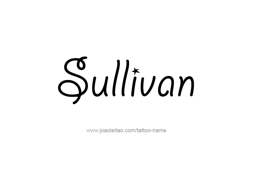Tattoo Design  Name Sullivan   