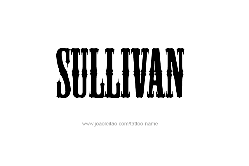 Tattoo Design  Name Sullivan   