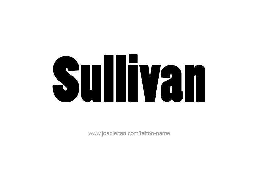 Tattoo Design  Name Sullivan   