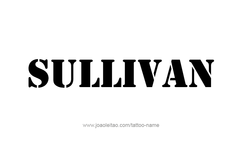 Tattoo Design  Name Sullivan   