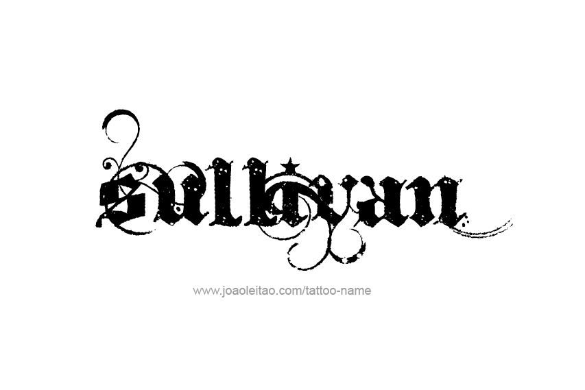 Tattoo Design  Name Sullivan   