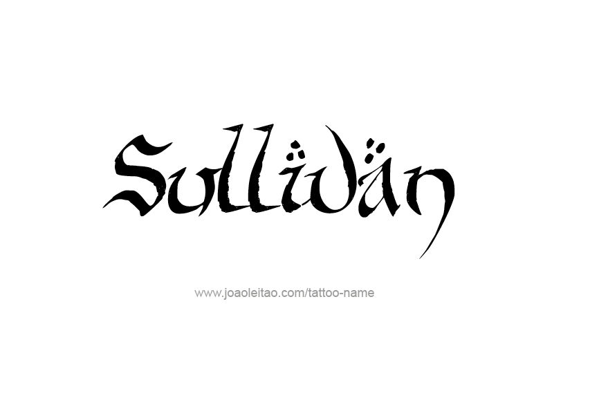 Tattoo Design  Name Sullivan   