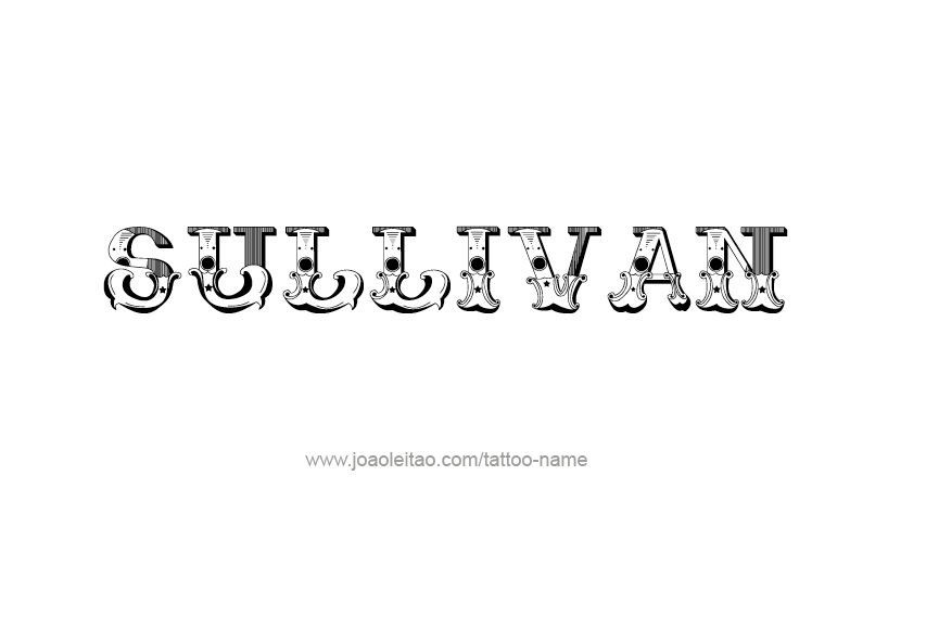 Tattoo Design  Name Sullivan   