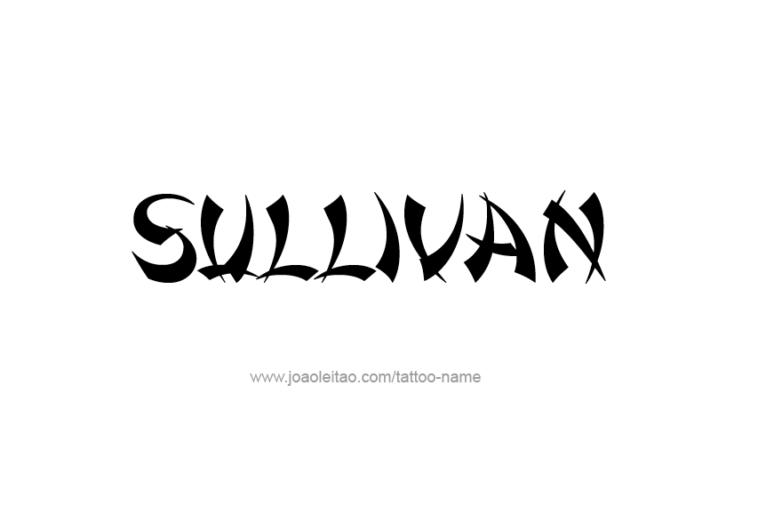Tattoo Design  Name Sullivan