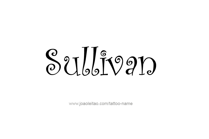 Tattoo Design  Name Sullivan   