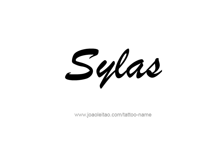 Tattoo Design  Name Sylas   