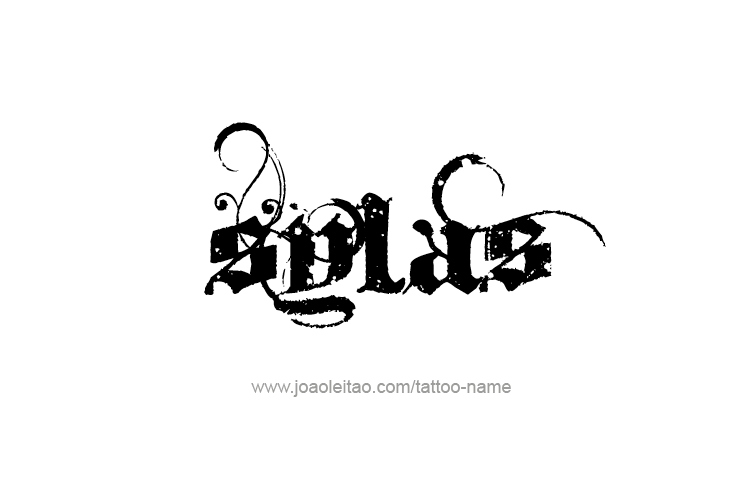 Tattoo Design  Name Sylas   