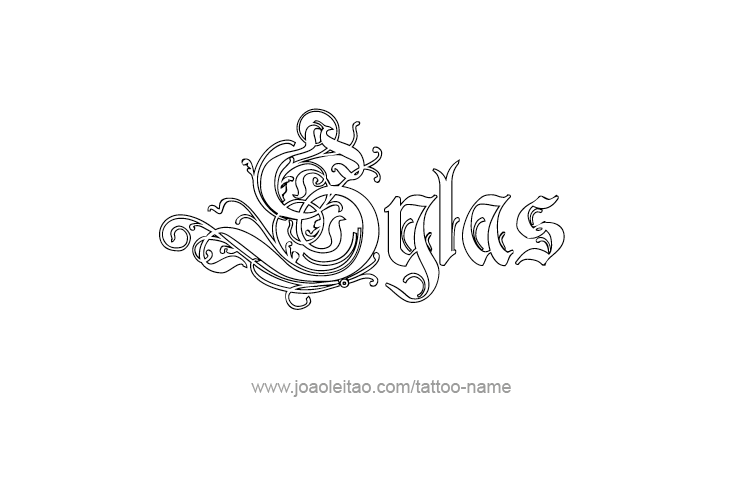 Tattoo Design  Name Sylas   