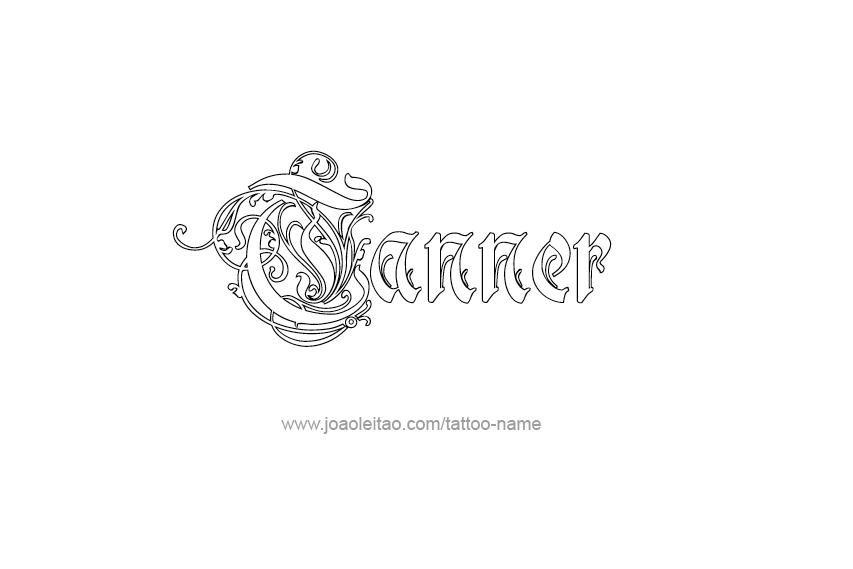 Tattoo Design  Name Tanner   