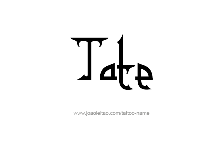 Tattoo Design  Name Tate   