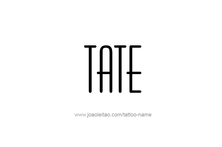 Tattoo Design  Name Tate   