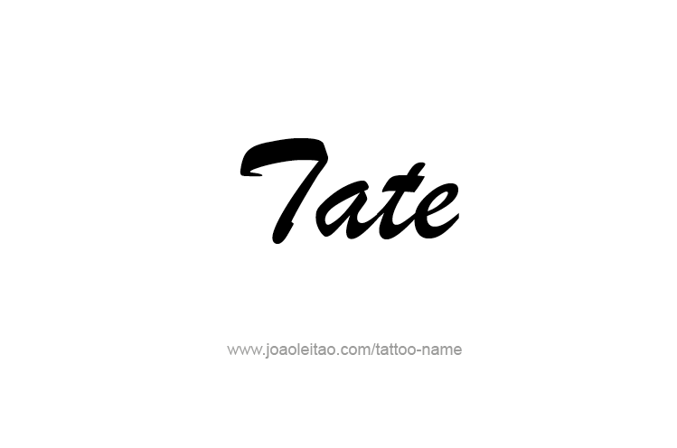 Tattoo Design  Name Tate   