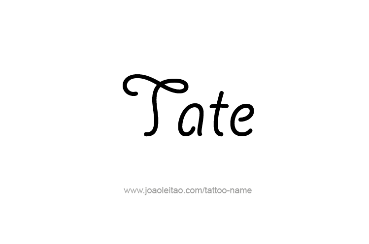 Tattoo Design  Name Tate   