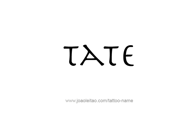 Tattoo Design  Name Tate   