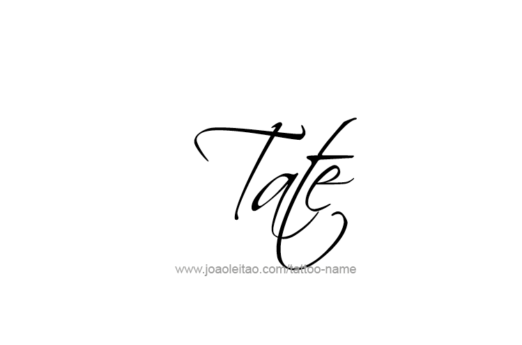 Tattoo Design  Name Tate   