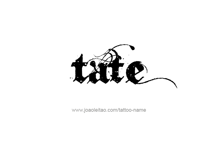 Tattoo Design  Name Tate   