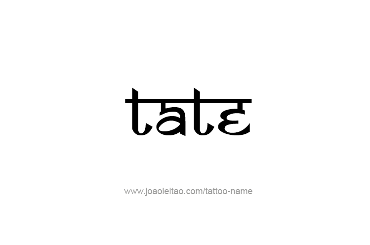 Tattoo Design  Name Tate   