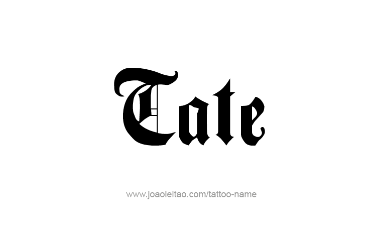 Tattoo Design  Name Tate   