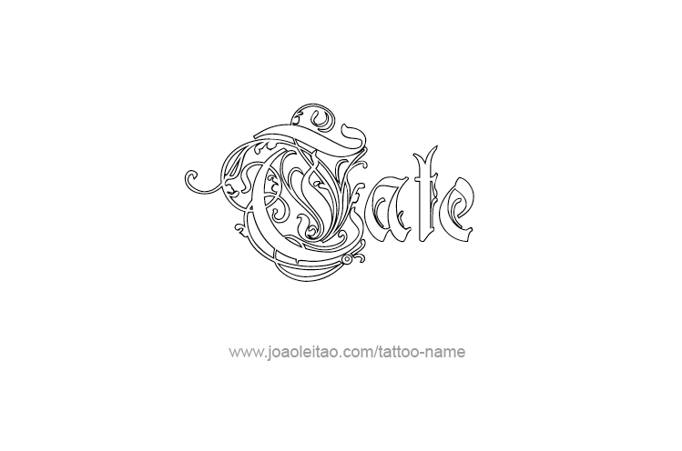 Tattoo Design  Name Tate   