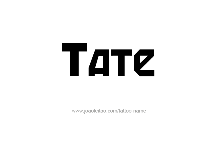 Tattoo Design  Name Tate   