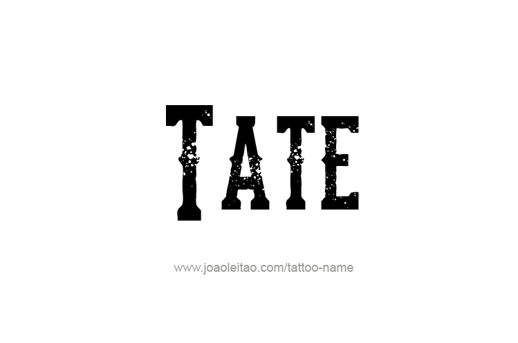 Tattoo Design  Name Tate   