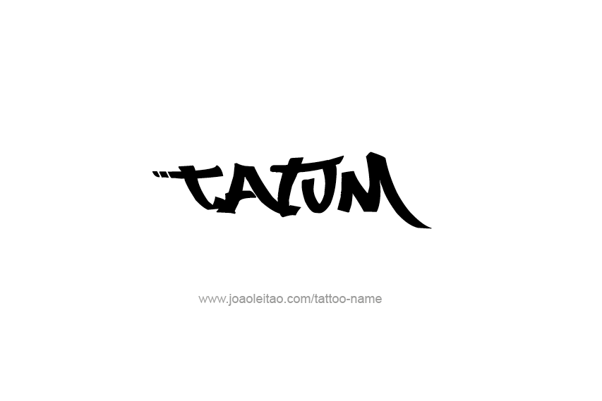 Tattoo Design  Name Tatum   