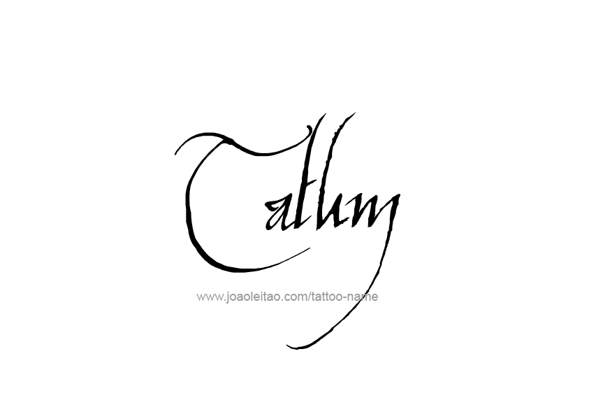 Tattoo Design  Name Tatum   