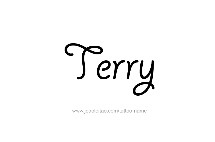 Tattoo Design  Name Terry   