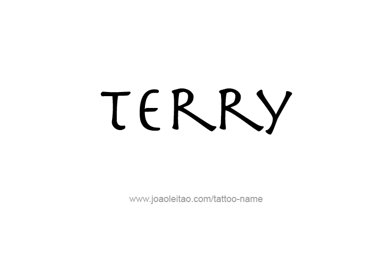 Tattoo Design  Name Terry   