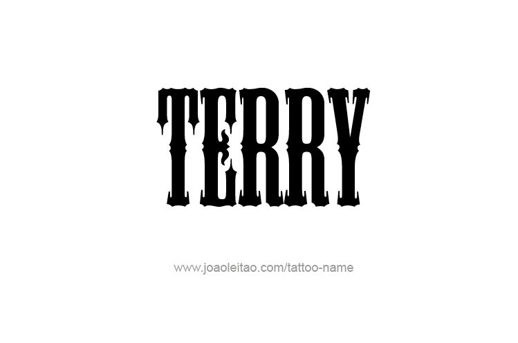 Tattoo Design  Name Terry   