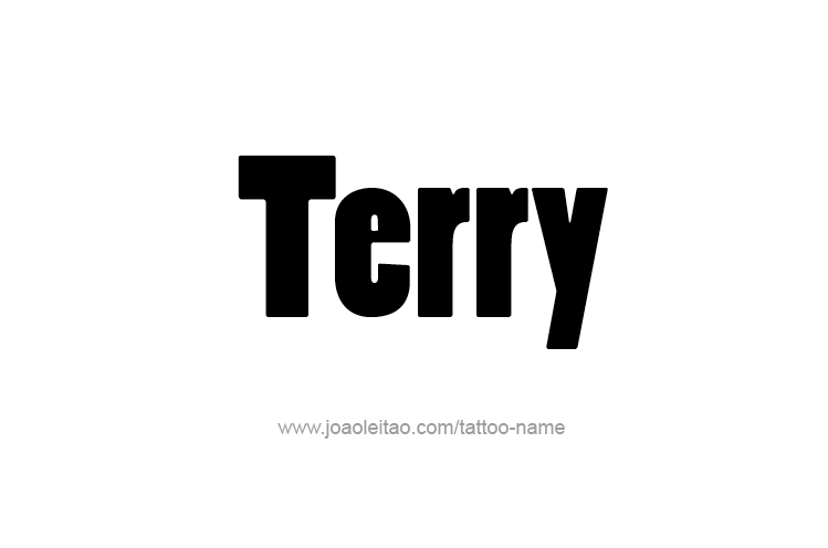 Tattoo Design  Name Terry   