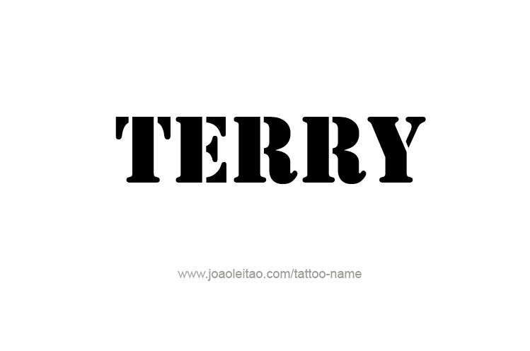 Tattoo Design  Name Terry   