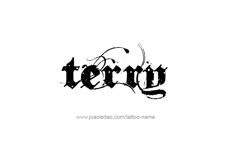 Tattoo Design  Name Terry   