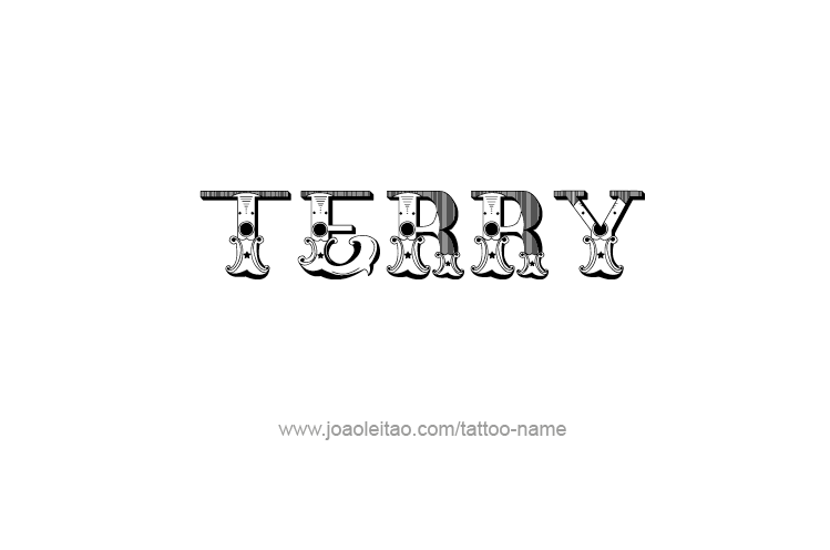 Tattoo Design  Name Terry   