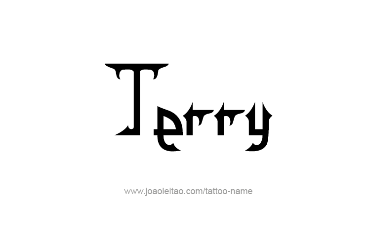 Tattoo Design  Name Terry   