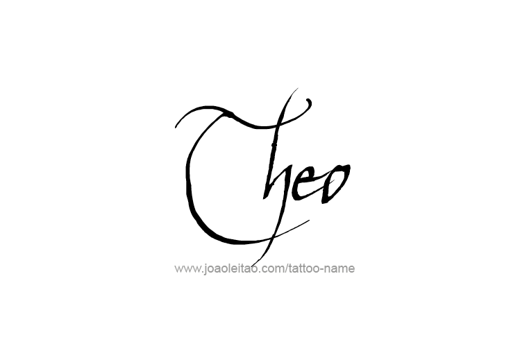 Tattoo Design  Name Theo   